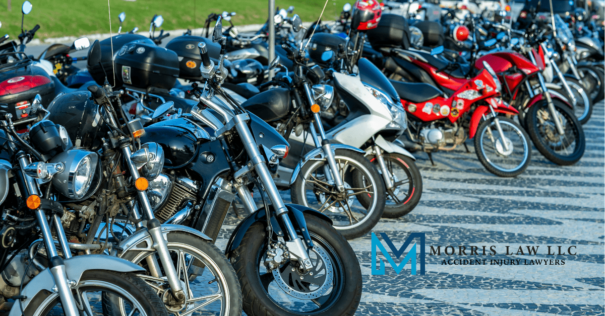 Rows of motorcycles parked at Myrtle Beach Bike Week – Morris Law Accident Injury Lawyers