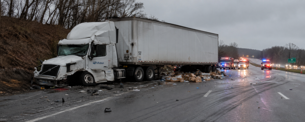 Truck after an accident