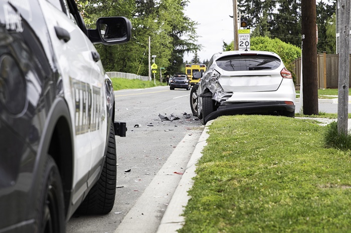 Car crash in a school zone investigated by Sheriff